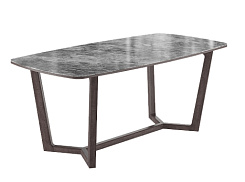 Стол  Фрейм  1800*900*750 (мрамор серый глянец/ ноги дуб антрацит) Стол  Фрейм  1800*900*750 (мрамор серый глянец/ ноги дуб антрацит)